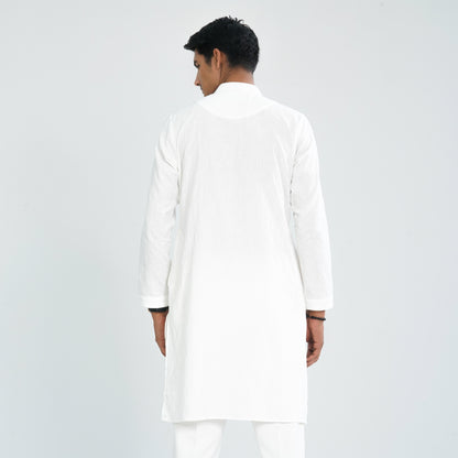 Men's White Panjabi