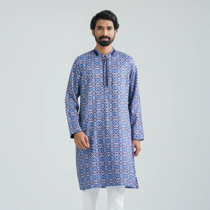 Men’s Blue Print Panjabi