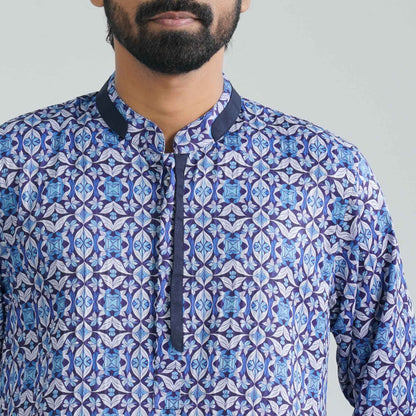 Men’s Blue Print Panjabi