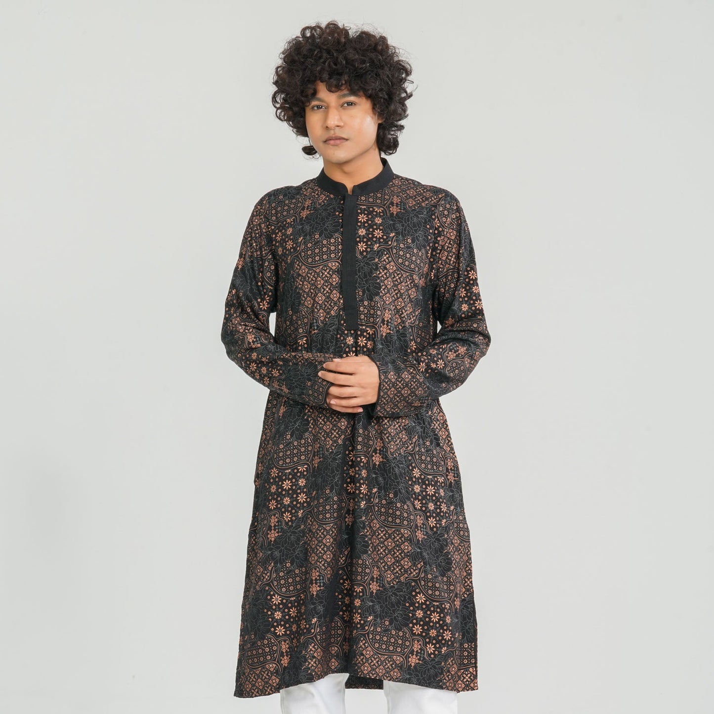 Men's Black Panjabi