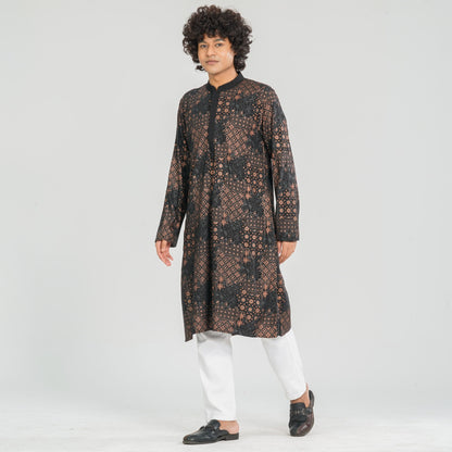 Men's Black Panjabi