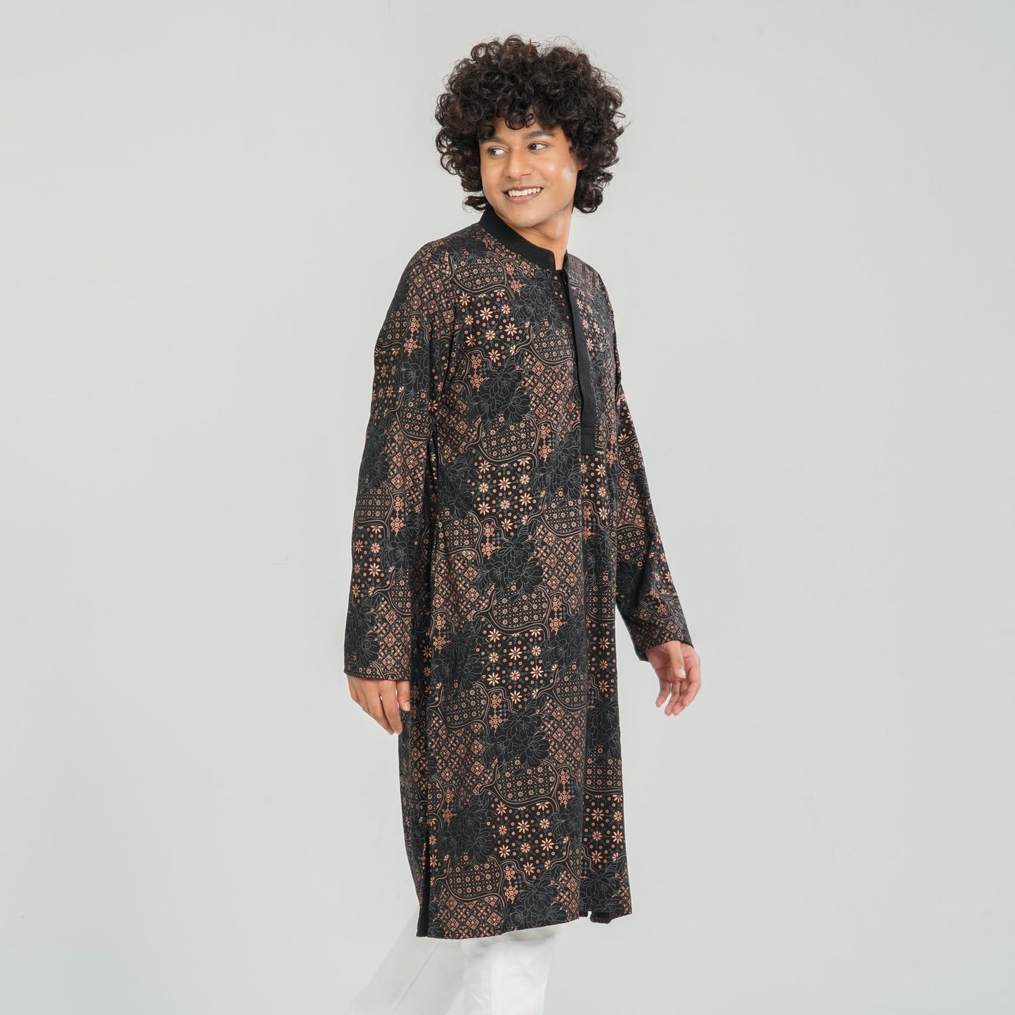 Men's Black Panjabi