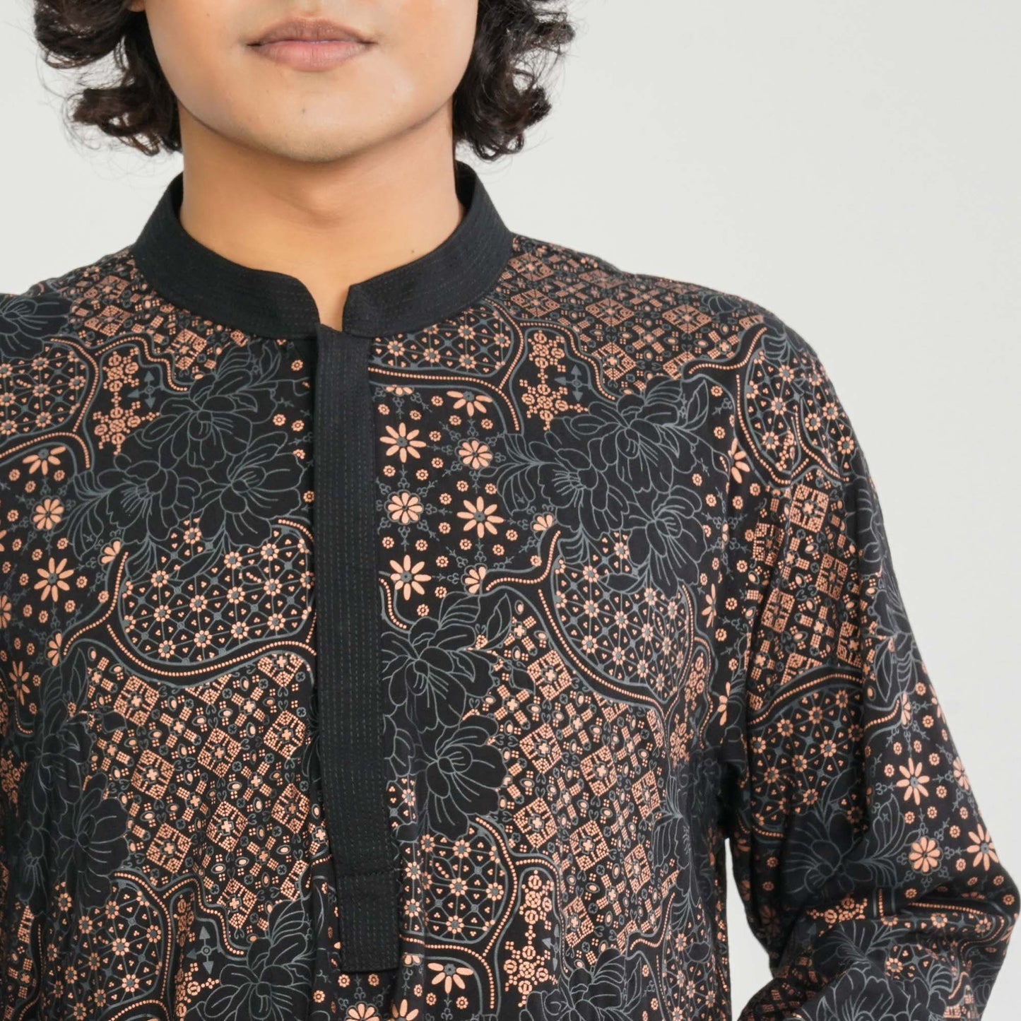 Men's Black Panjabi