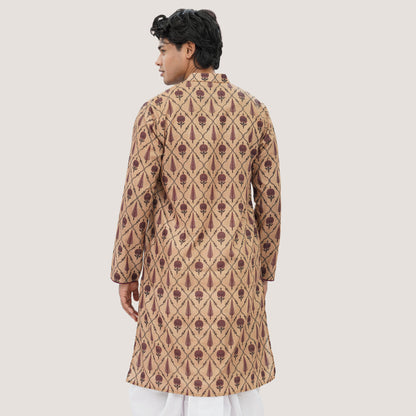 Men's Beige Panjabi