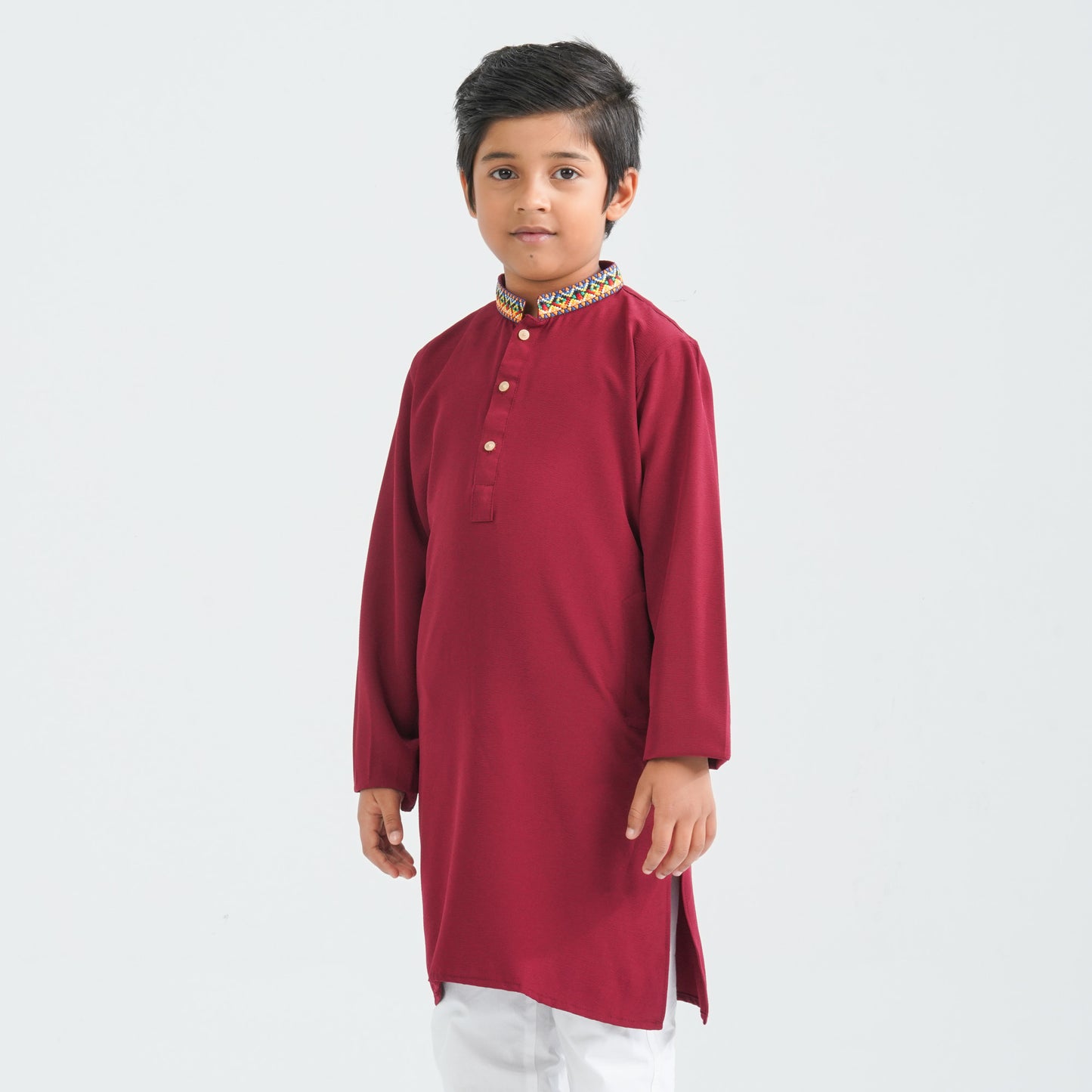 Boy's Maroon Panjabi