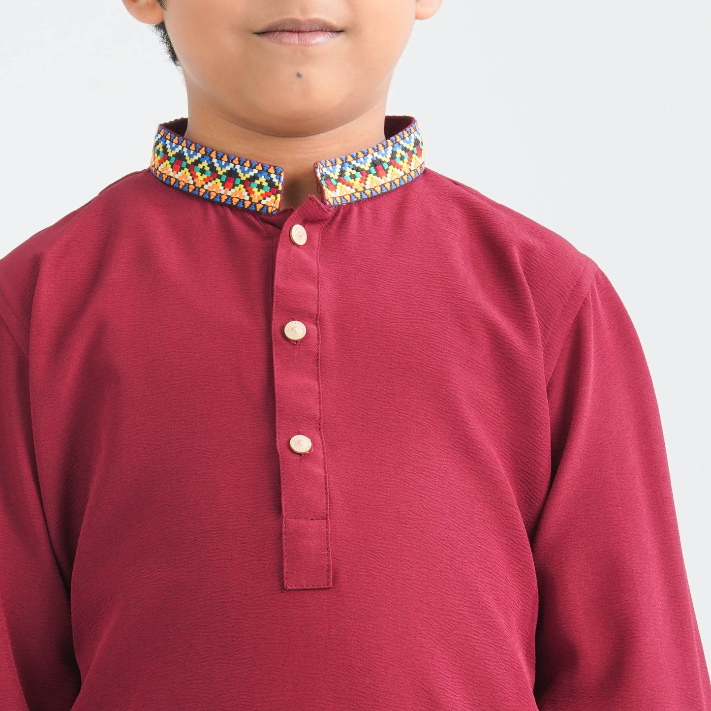 Boy's Maroon Panjabi