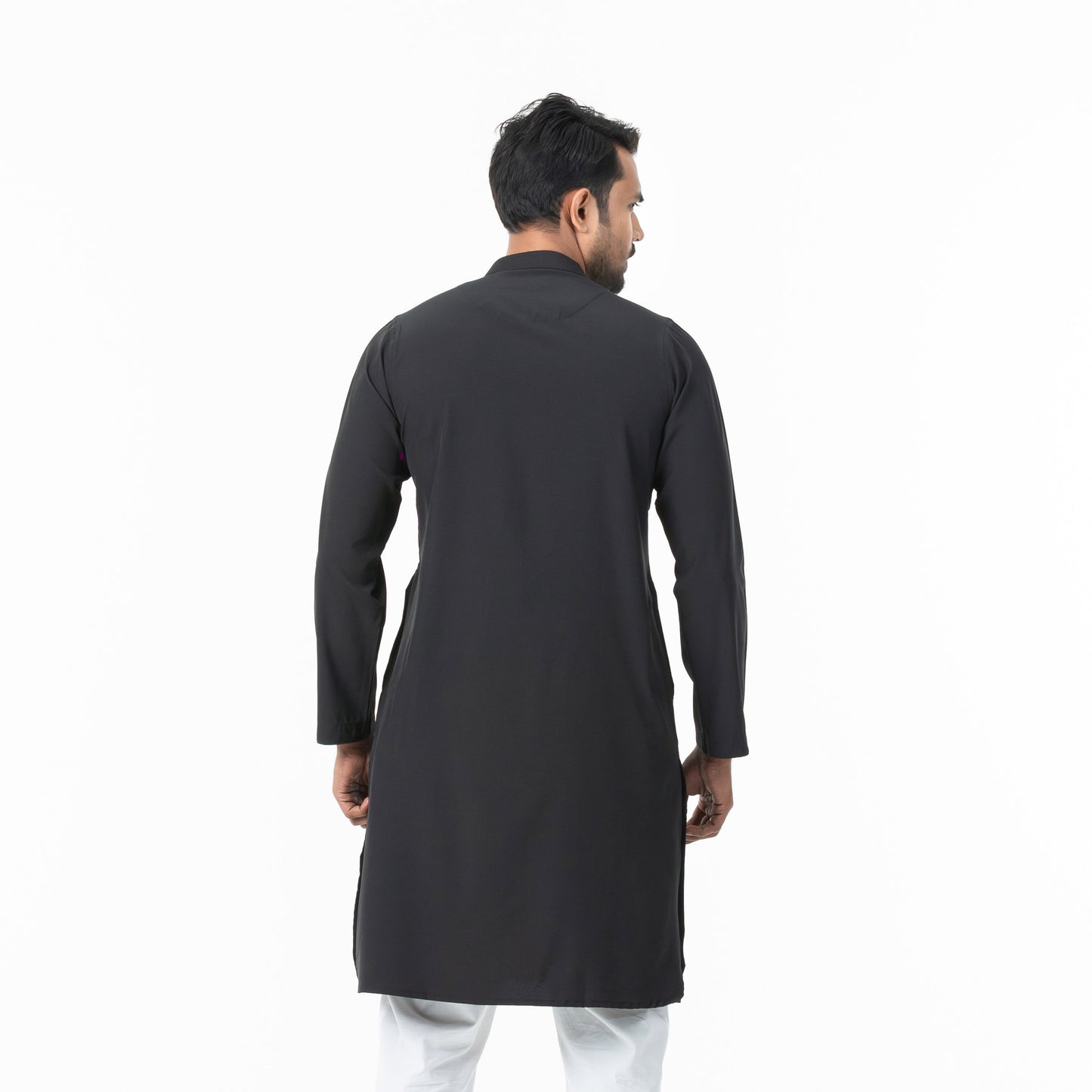 Mens Black Embroidery Panjabi