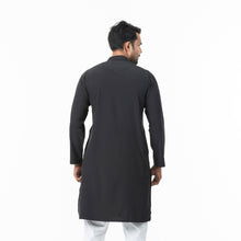 Load image into Gallery viewer, Mens Black Embroidery Panjabi
