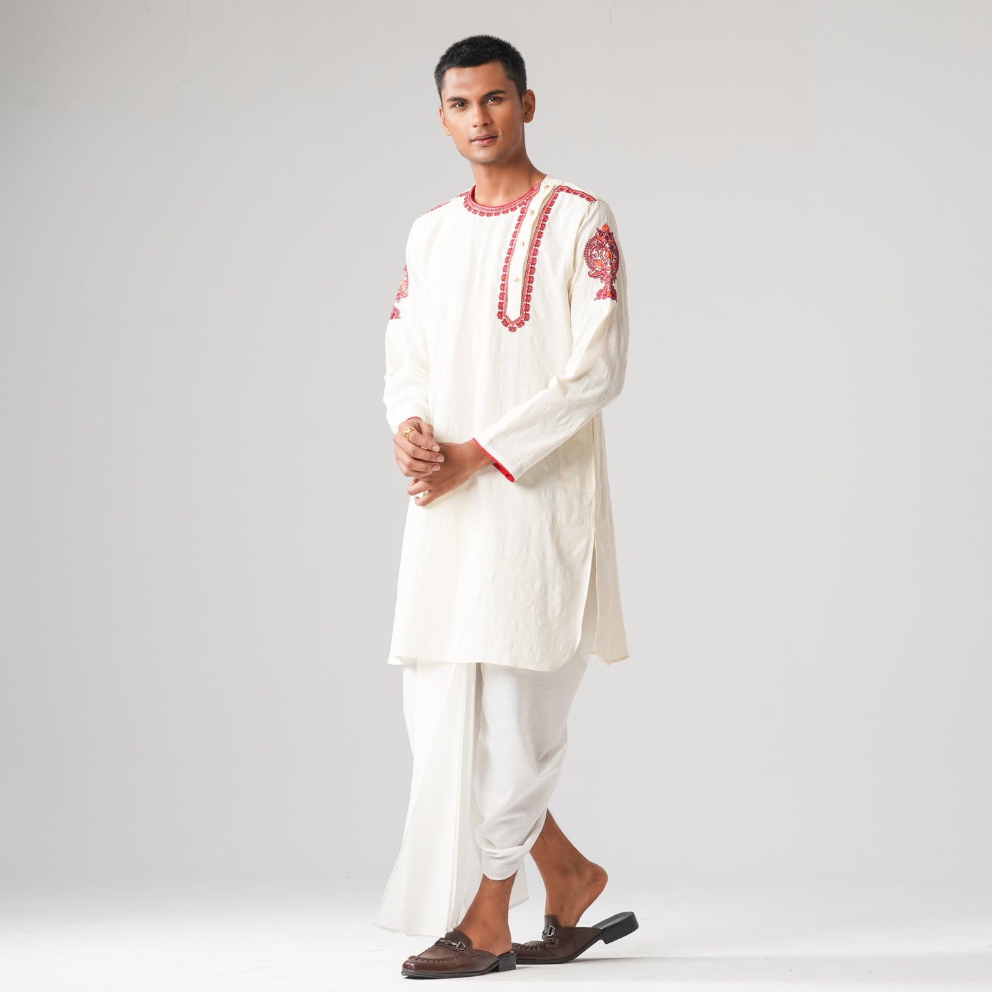 Mens Off White Panjabi