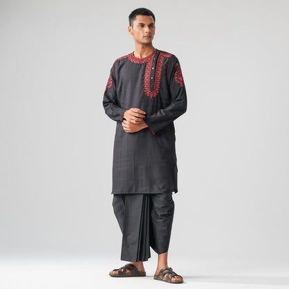 Mens Black Panjabi