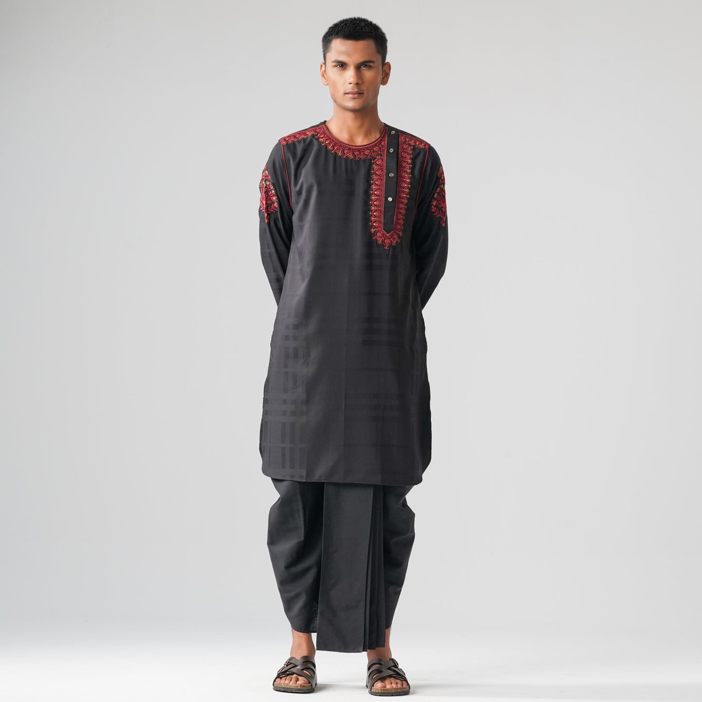 Mens Black Panjabi