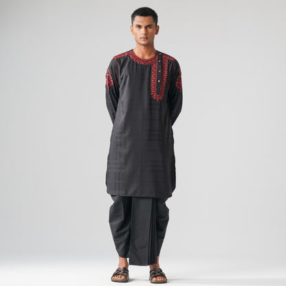 Mens Black Panjabi