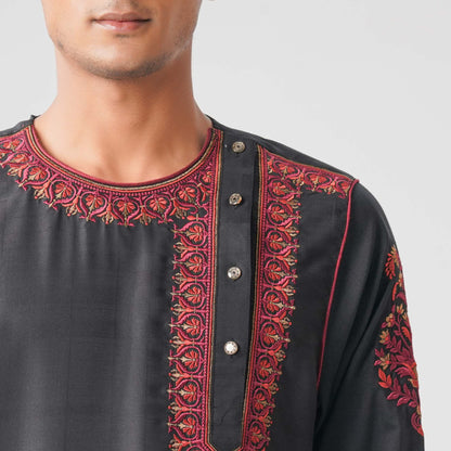 Mens Black Panjabi