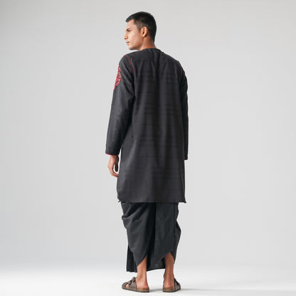 Mens Black Panjabi