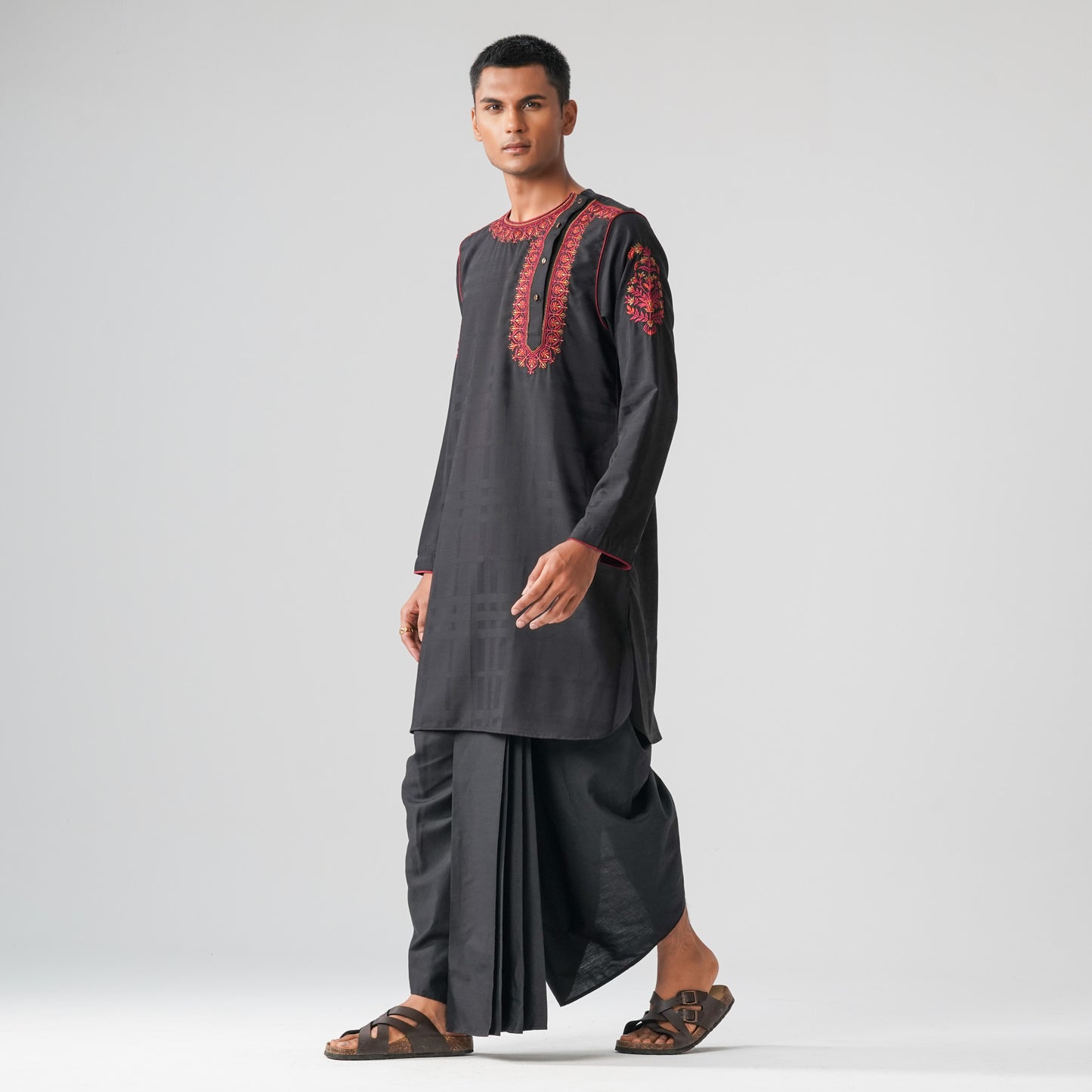 Mens Black Panjabi