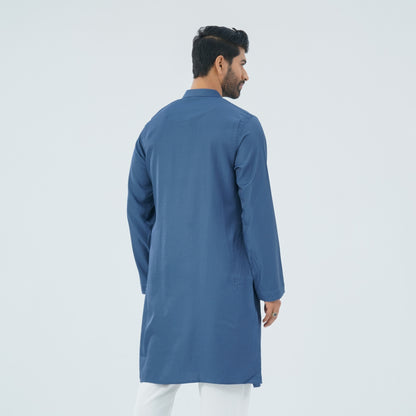 Men’s Blended Silk Embroidered Panjabi