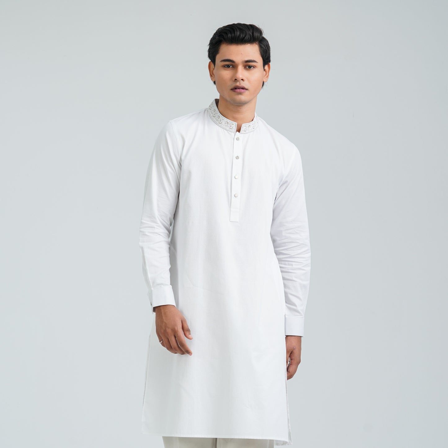 Men’s Blended Cotton Embroidered Panjabi