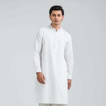 Men’s Blended Cotton Embroidered Panjabi