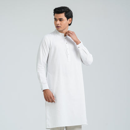 Men’s Blended Cotton Embroidered Panjabi