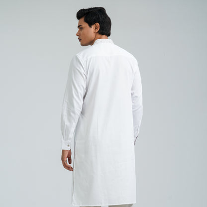Men’s Blended Cotton Embroidered Panjabi