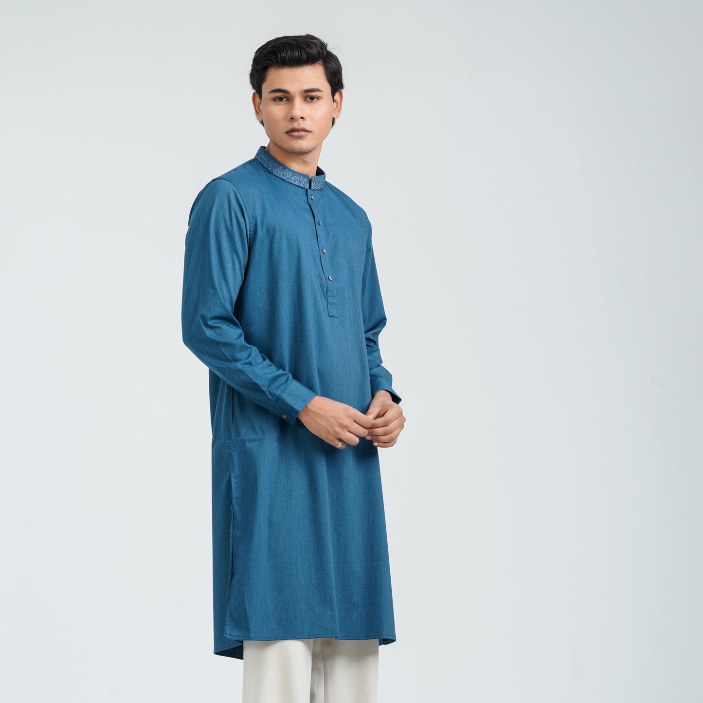 Men’s Suiting Fabric Embroidered Panjabi