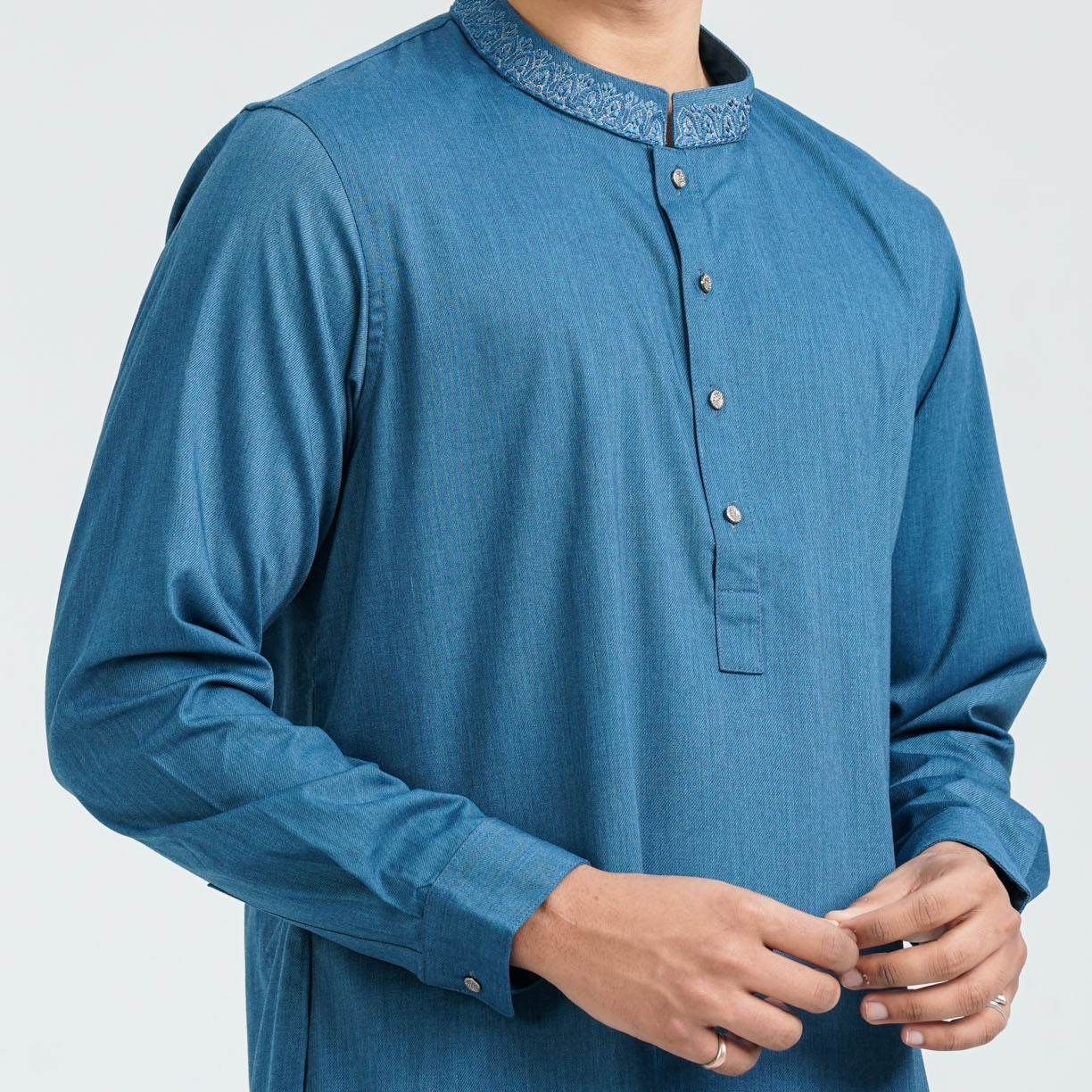 Men’s Suiting Fabric Embroidered Panjabi