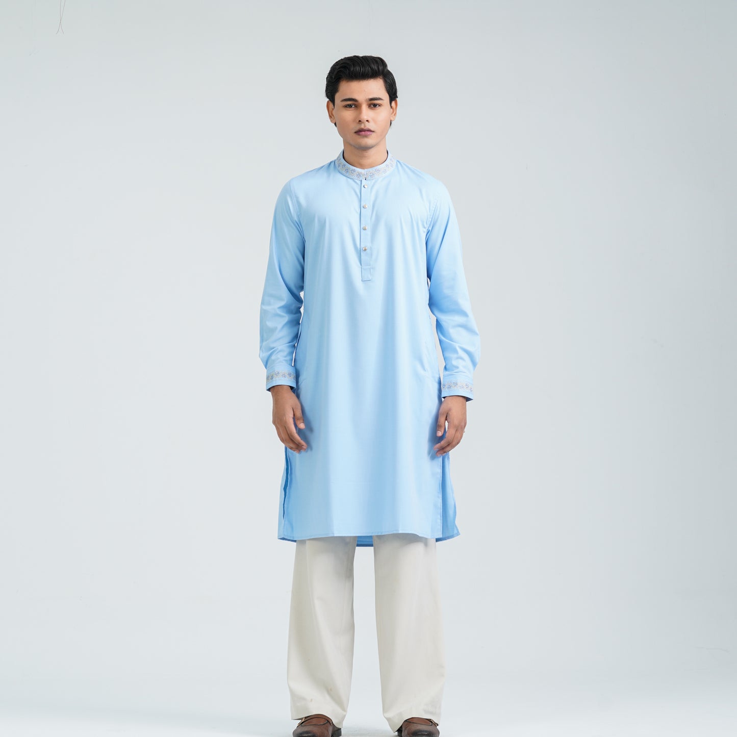 Men’s Suiting Fabric Embroidered Panjabi