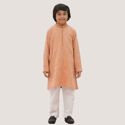 Boys' Peach Panjabi