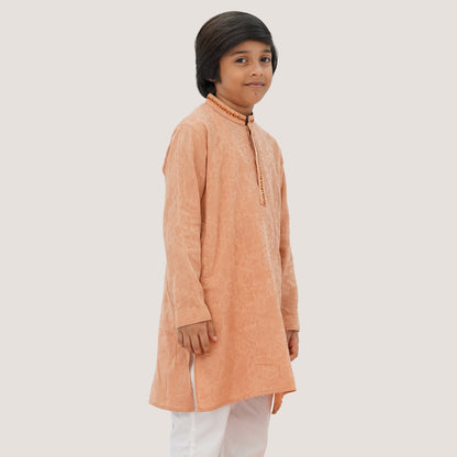 Boys' Peach Panjabi