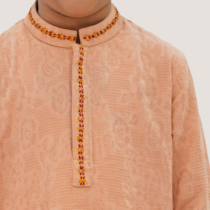 Boys' Peach Panjabi
