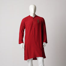 Load image into Gallery viewer, MENS KARCHUPI PANJABI-BURGUNDY
