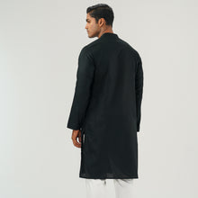 Load image into Gallery viewer, Mens Black Karchupi Panjabi
