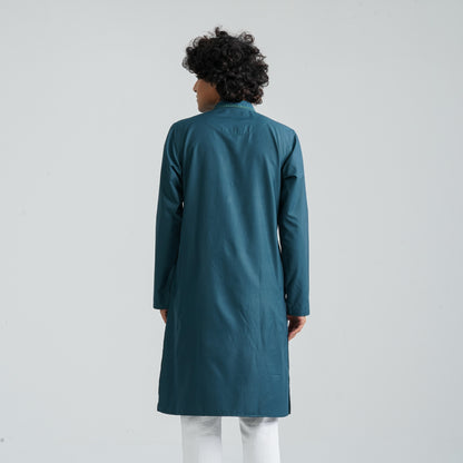 Men Green Cotton Panjabi