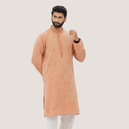 Men's Peach Panjabi