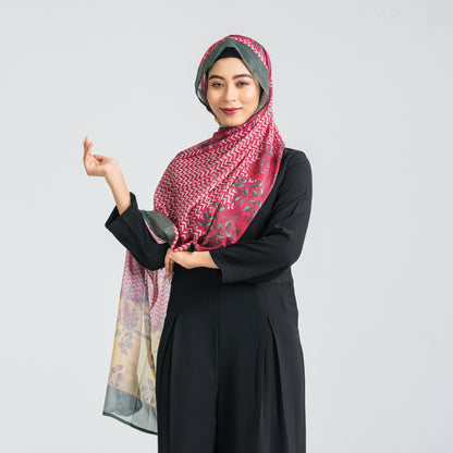 Women’s Blended Silk Digital Printed Scarf