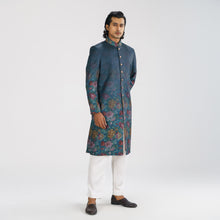 Load image into Gallery viewer, Men&#39;s Green Floral Sherwani
