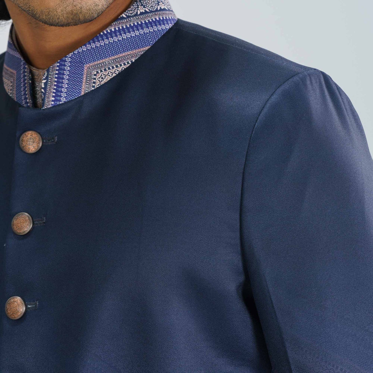 Mens Navy Sherwani