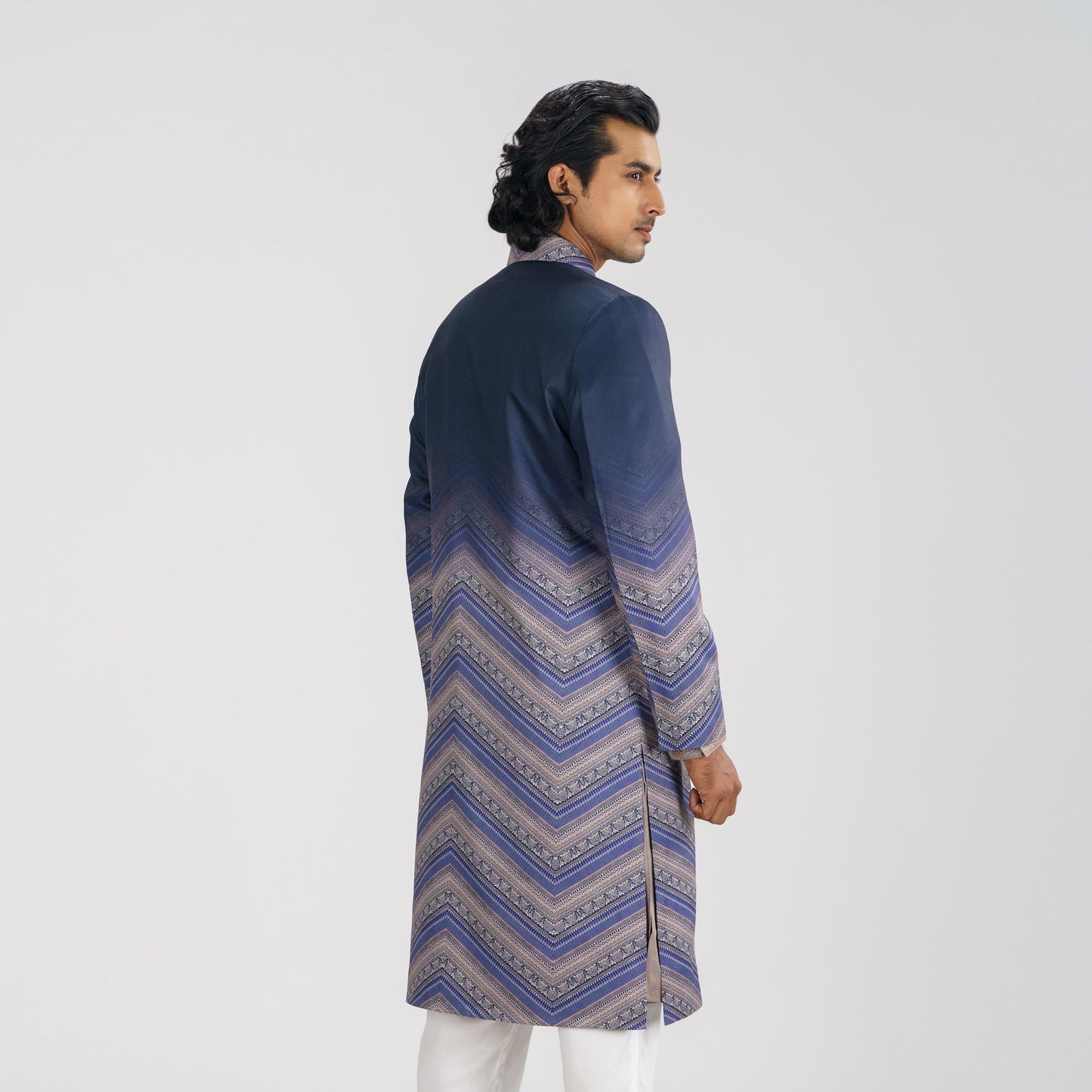 Mens Navy Sherwani