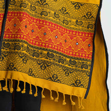 Load image into Gallery viewer, Womens Yellow Ethnic Shawl
