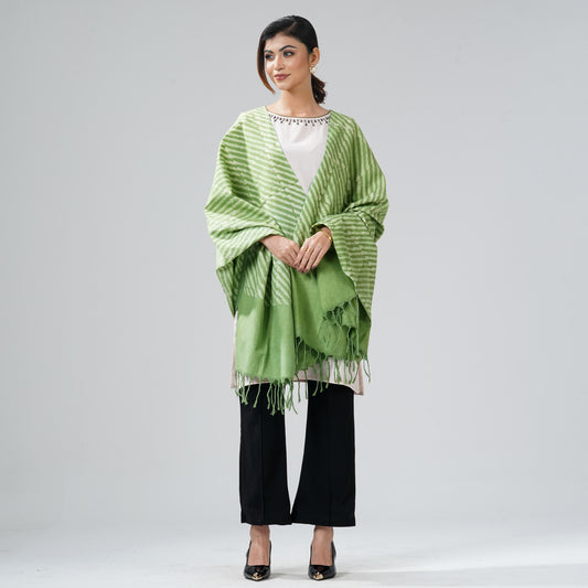 Ethnic Green Shawl