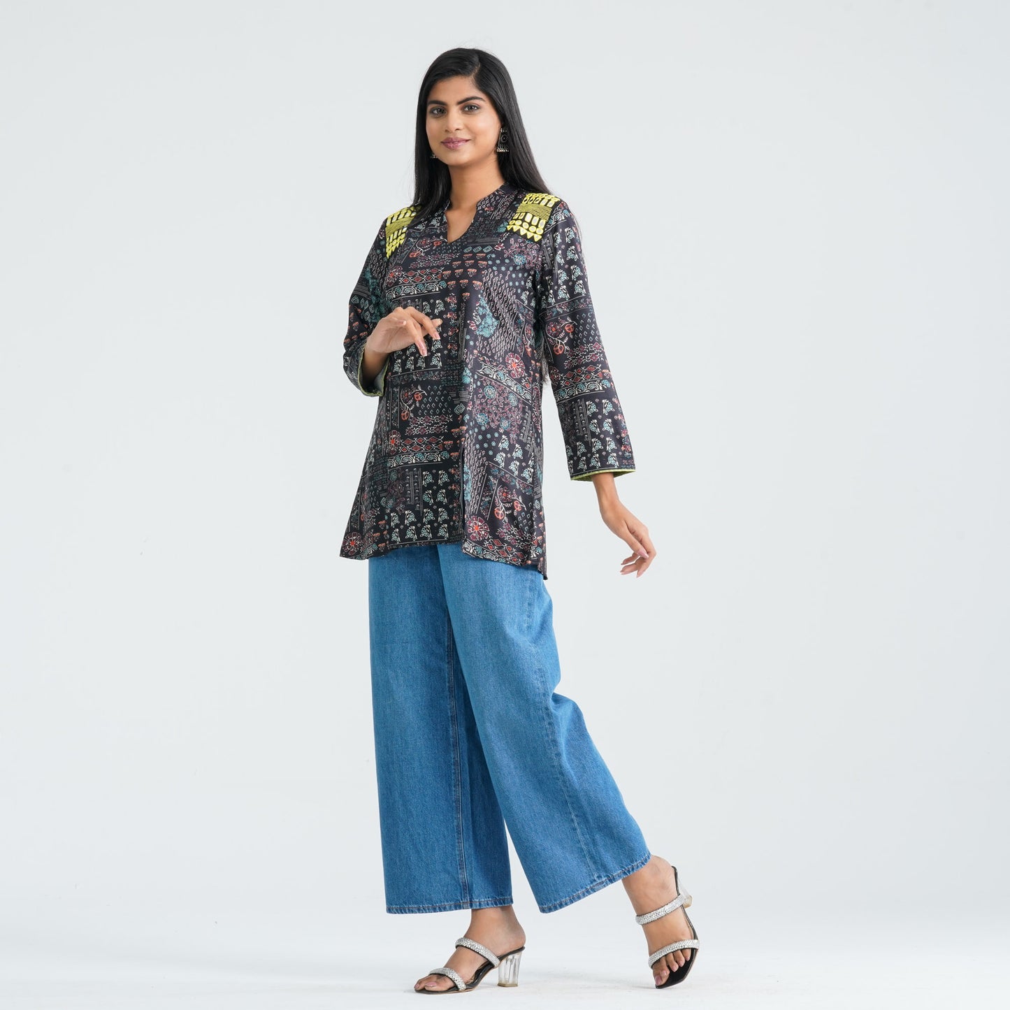 Women’s Digital Printed Silk Top