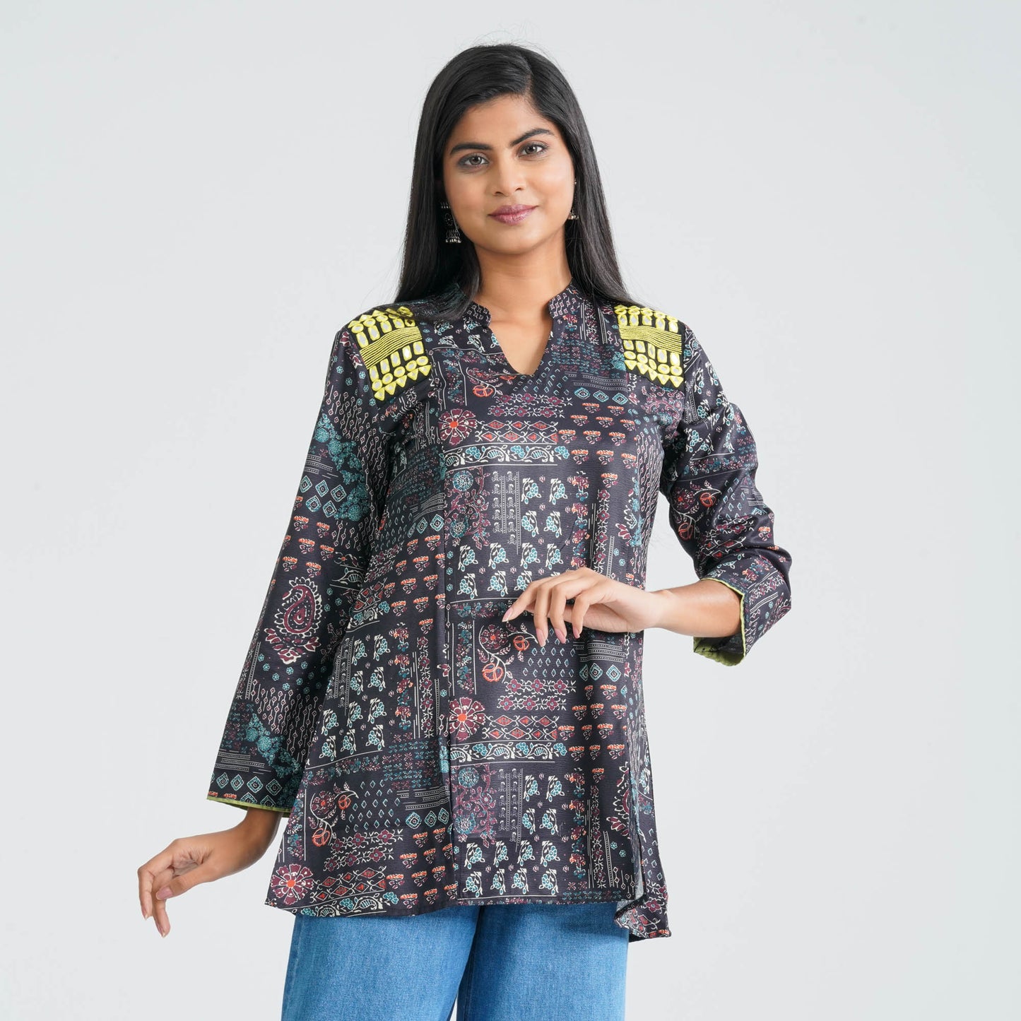 Women’s Digital Printed Silk Top