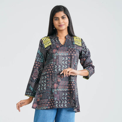 Women’s Digital Printed Silk Top