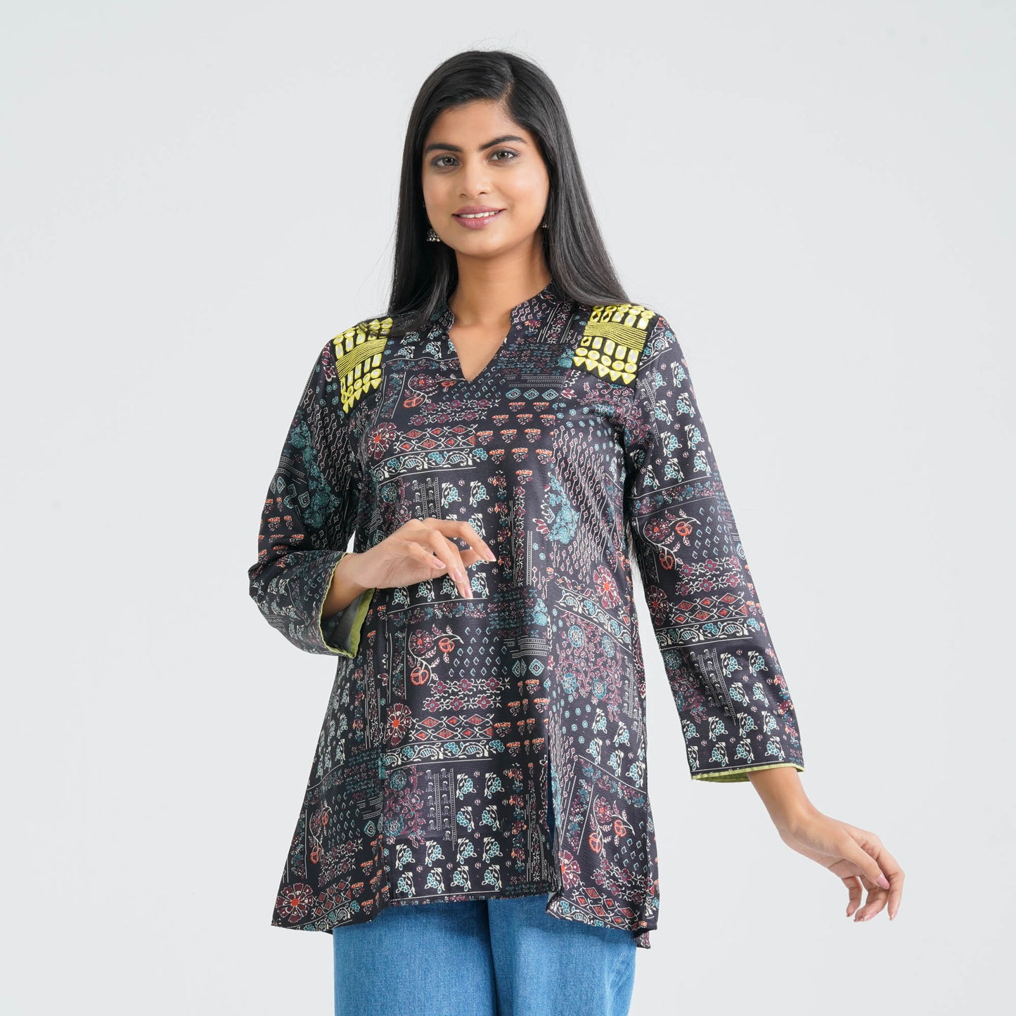 Women’s Digital Printed Silk Top