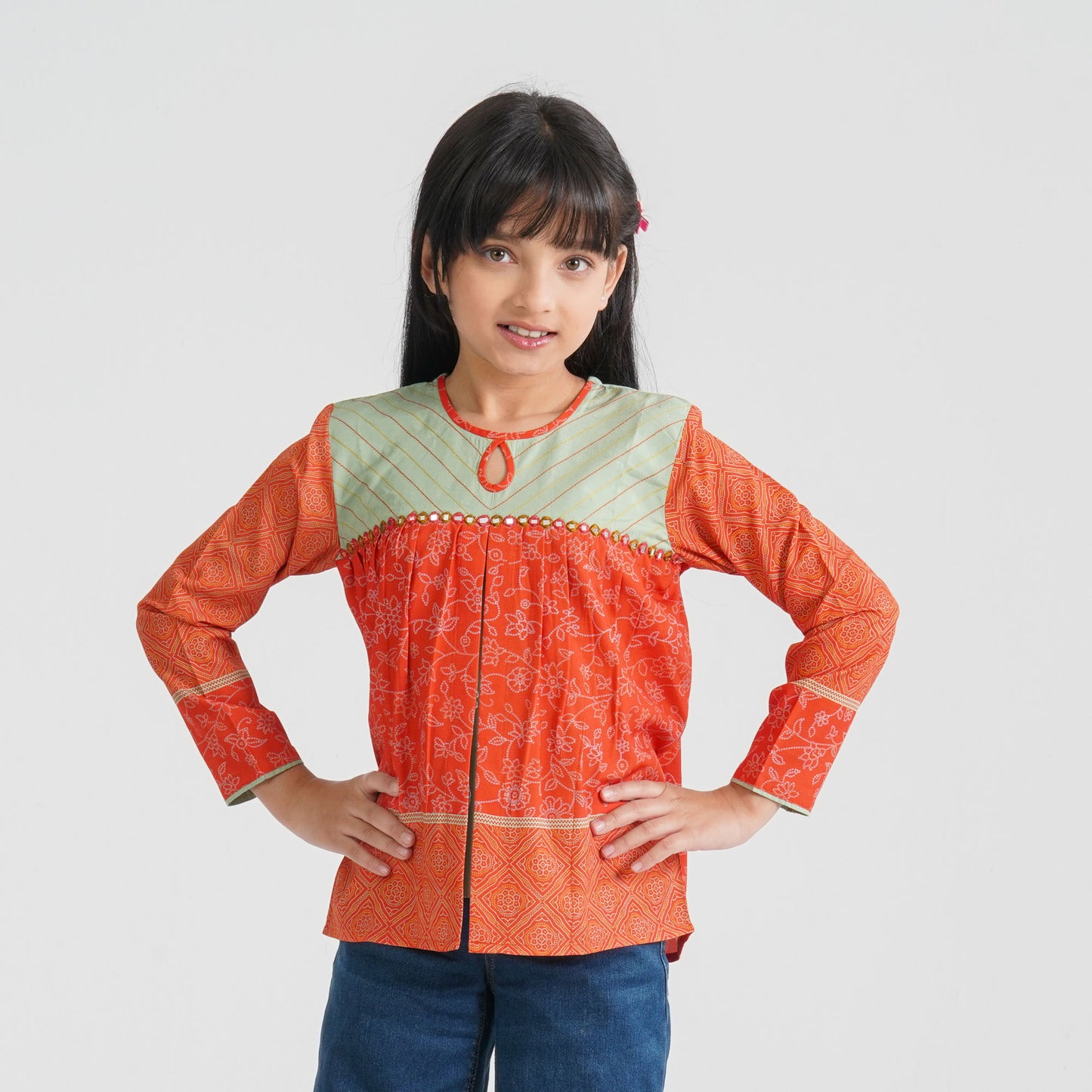 Girl's Orange Tunic