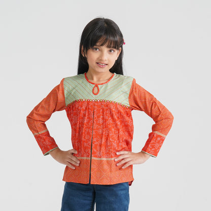 Girl's Orange Tunic