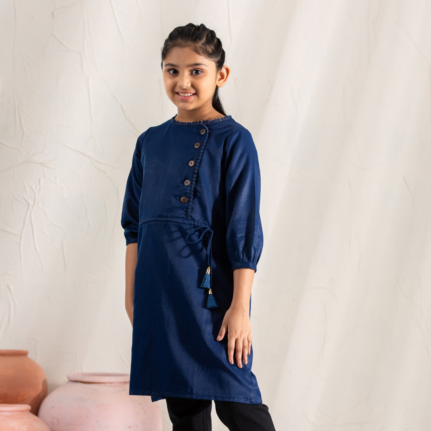 Girls Teen Tunic-Navy