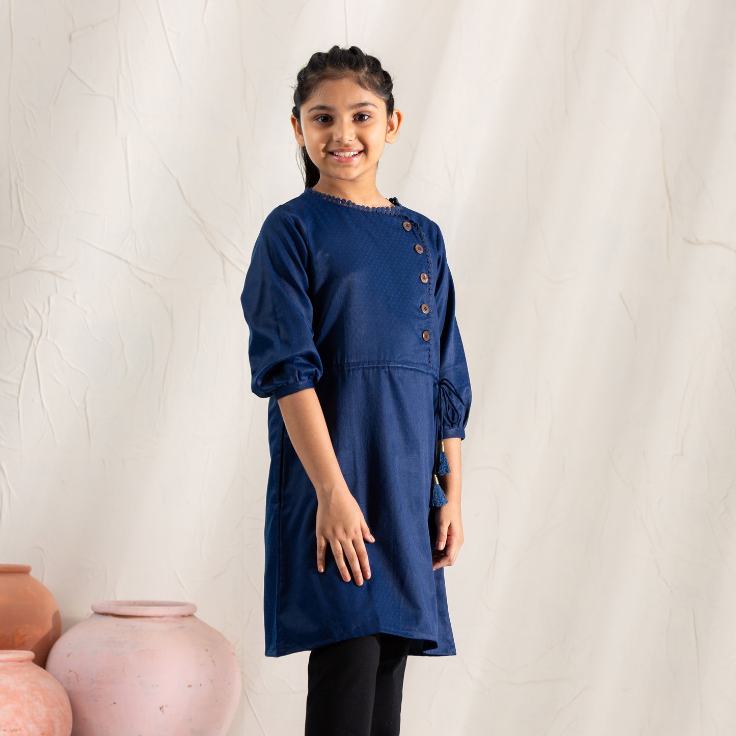 Girls Teen Tunic-Navy