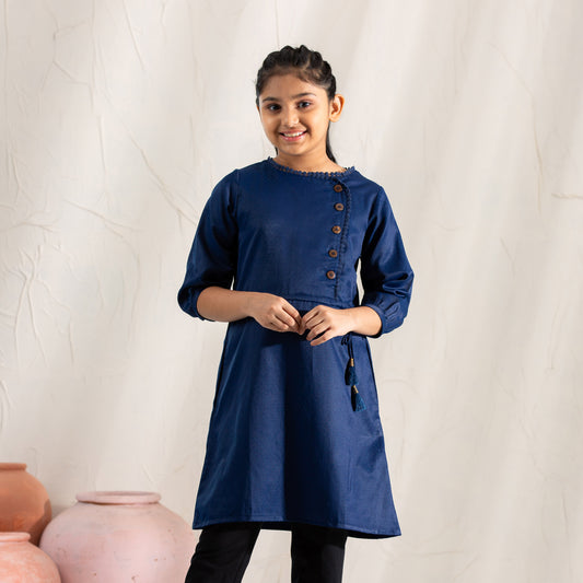 Girls Teen Tunic-Navy