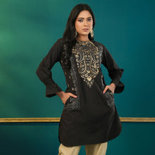 Load image into Gallery viewer, ETHNIC TUNIC-BLACK
